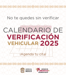 Consulta el Calendario de Verificación 