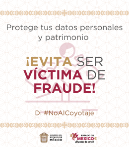 ¡Evita ser víctima de fraude!